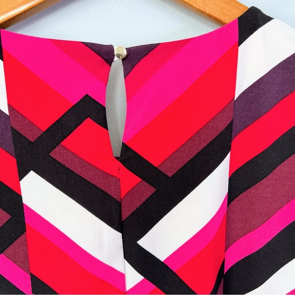 Calvin Klein Romantic Hues Abstract Sleeveless Blouse Size Large Petite - Picture 6 of 10